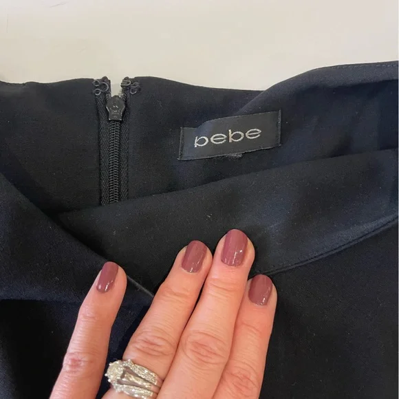 BEBE little black dress, size 4, light wool, excellent condition - Picture 7 of 7